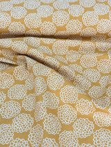 Kobayashi Fabric - Dahlias - Mustard