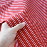Japanese Nukumori Shima Tsumugi - Red S-115