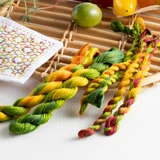 The So-Marche dyeing method is fuss-free, easy and fun!  Dye your own unique yarns for your projects. This kit contains all tou need to get started. 