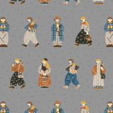 Habamegumi, Grey, 100% cotton