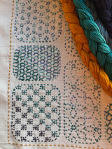 Hana fukin (sashiko sampler) Kakumaru Narabe TG-SC1442