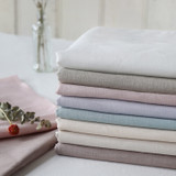 French Embroidery Flora Linen -  Pale Lavender #4