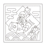Sashiko Sampler Children Festival H-1026