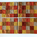 Sashiko Reversible Mug Mats & Placemat Kit SKPM-0331 (Grape Colour)