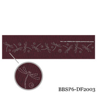 Dragonflies on Water - Red, pre-stencilled fabric for sashiko - BBSP6-DF2003