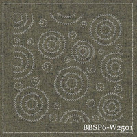  Water Ripples- Putty - Pre-Stencilled Fabric for Sashiko- BBSP6-W2501