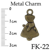 3 Girls Zip Pull antique gold