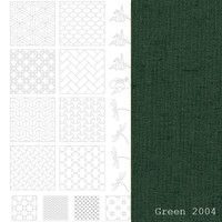 BeBe Bold Sashiko Panel #2 - Forest Green - BBSP2-2004