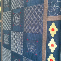 Quilt Kit - BeBe Bold Panel #1 - Navy Quilt Kit - BeBe Bold Panel #1 - Navy
