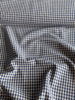 Sakizome Momen Fabric - Medium Blue Check  