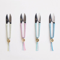 Shozaburo Thread Snips with Iga Silk Braid - Green Shozaburo Thread Snips with Iga Silk Braid - Green