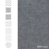 Sashiko Panel - Seven Patterns Navy (silver) Grey: SSSD-T2512 Sashiko Panel - Seven Patterns Navy (silver) Grey: SSSD-T2512