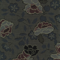 Kobayashi Fabric - Scattered Flowers - Blue/Grey