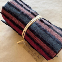 This roll contains 12 colours of Tsumugi, each one 5 inches (12cm) wide x 22 inches (approx 55cm) long.  This roll contains 12 colours of Tsumugi, each one 5 inches (12cm) wide x 22 inches (approx 55cm) long.