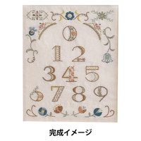 A sweet embroidery sampler kit - the Level 2 Number Sampler allows you to learn stitches often used in French embroidery.