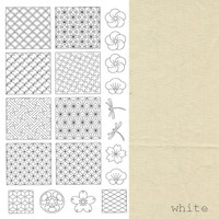 BeBe Bold Sashiko Panel #1 - Off-White/Ecru - BBSP1-0001 BeBe Bold Sashiko Panel #1 - Off-White/Ecru - BBSP1-0001