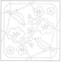 Sashiko Sampler Birds and Blossoms SS84/SS384