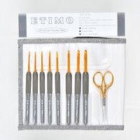 Etimo Crochet Hooks Set Gold TEG-002 Etimo Crochet Hooks Set Gold TEG-002