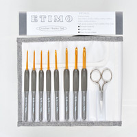 Etimo Crochet Hooks Set Silver TES-002 Etimo Crochet Hooks Set Silver TES-002