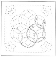 Sashiko Sampler Flower Design SS80/SS480