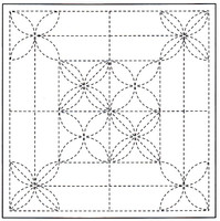 Sashiko Sampler Sashiko Sampler Flower Pattern SS57