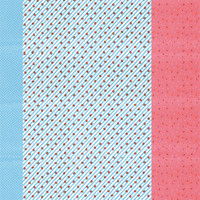 Printed Cotton Fabric Nicotto-Blue & Red F-9108