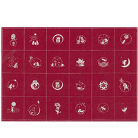 Takumi Printed Cotton Fabric Red Panel-Cats 13N-1SR