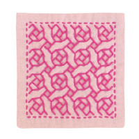Olympus Sashiko Kit  Coaster - Rose & Check SK-298