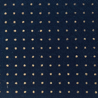 Stencilled Sashiko Fabric Dotty Navy Blue Stencilled Sashiko Fabric Dotty Navy Blue