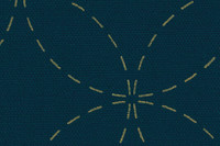 Pre - Stencilled Sashiko Fabric Many Patterns Navy Blue SSF-20