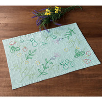 Olympus Sashiko Kit  Herbs Placemat SK-345 Olympus Sashiko Kit  Herbs Placemat SK-345