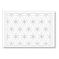 Sashiko Placemat Tumbling Flowers L-1004/L-2004 Sashiko Placemat Tumbling Flowers L-1004/L-2004