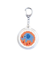Cross Stitch Kit Key Ring Elephant KS-145