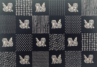 Takumi Printed Cotton Fabric Black 17N-2A Takumi Printed Cotton Fabric Black 17N-2A