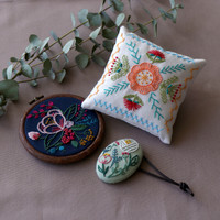 Olympus threads Garden Party embroidery kit 