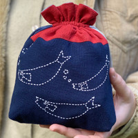 Koi Drawstring Pouch Kit - Navy - KDBK-082021 Koi Drawstring Pouch Kit - Navy - KDBK-082021
