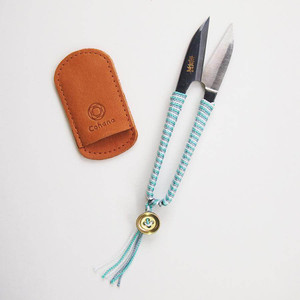 Shozaburo Thread Snips with Iga Silk Braid - Green