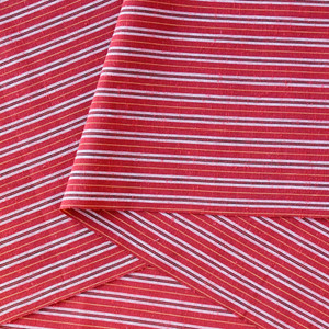 Japanese Nukumori Shima Tsumugi - Red S-115