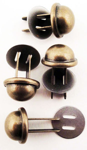 Inazuma bag feet. AK-3AG. Antique gold, 4 per pack. 
