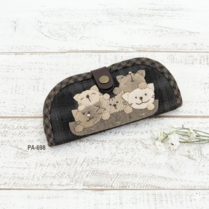 Patchwork Kittens Glasses Pouch PA-698