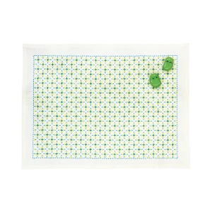 Sashiko Placemat Kit (Hitomezashi Snowflake) Ecru SK-338