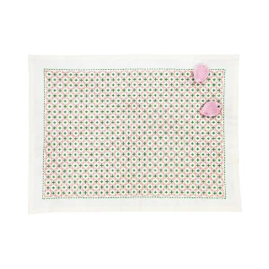 Sashiko Placemat Kit (Hitomezashi Snowflake) Ecru SK-337