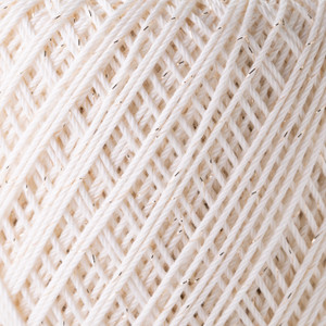 Crochet Thread Bijou Lamé Ecru EGB-L805