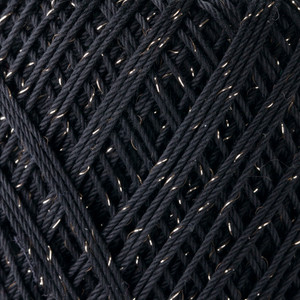 Crochet Thread Bijou Lamé Black EGB-L901