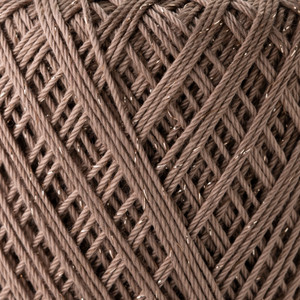 Crochet Thread Bijou Lamé Taupe EGB-L744