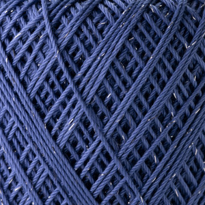 Crochet Thread Bijou Lamé Blue EGB-L484