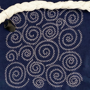 Nautilus - Pre-Stencilled Fabric for Sashiko