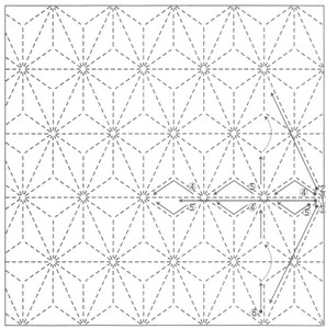 Sashiko Sampler Sashiko Sampler Asanoha SS6/SS206
