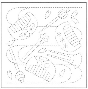 Sashiko Sampler Hair Combs and Decorations SS86/SS986