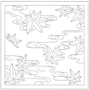 Sashiko Sampler Sashiko Sampler Maple Leaves on Water SS14/H-214